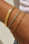 Bennie Gold Bracelet Sky