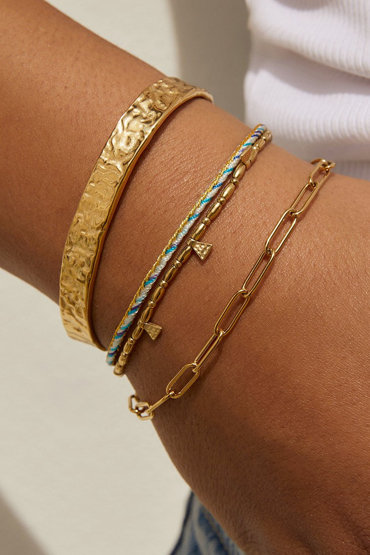 Bennie Gold Bracelet Sky