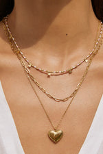 Natalia Gold Necklace Peony