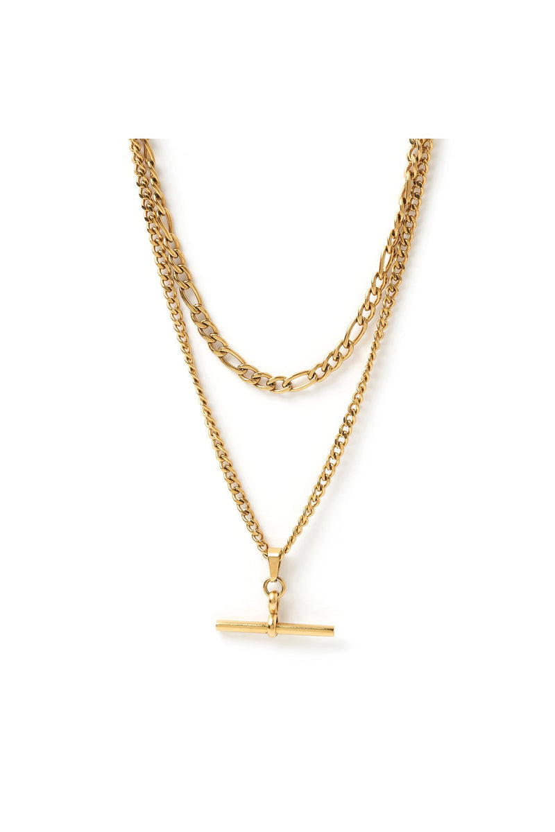 Marcella Double Stack Gold Necklace