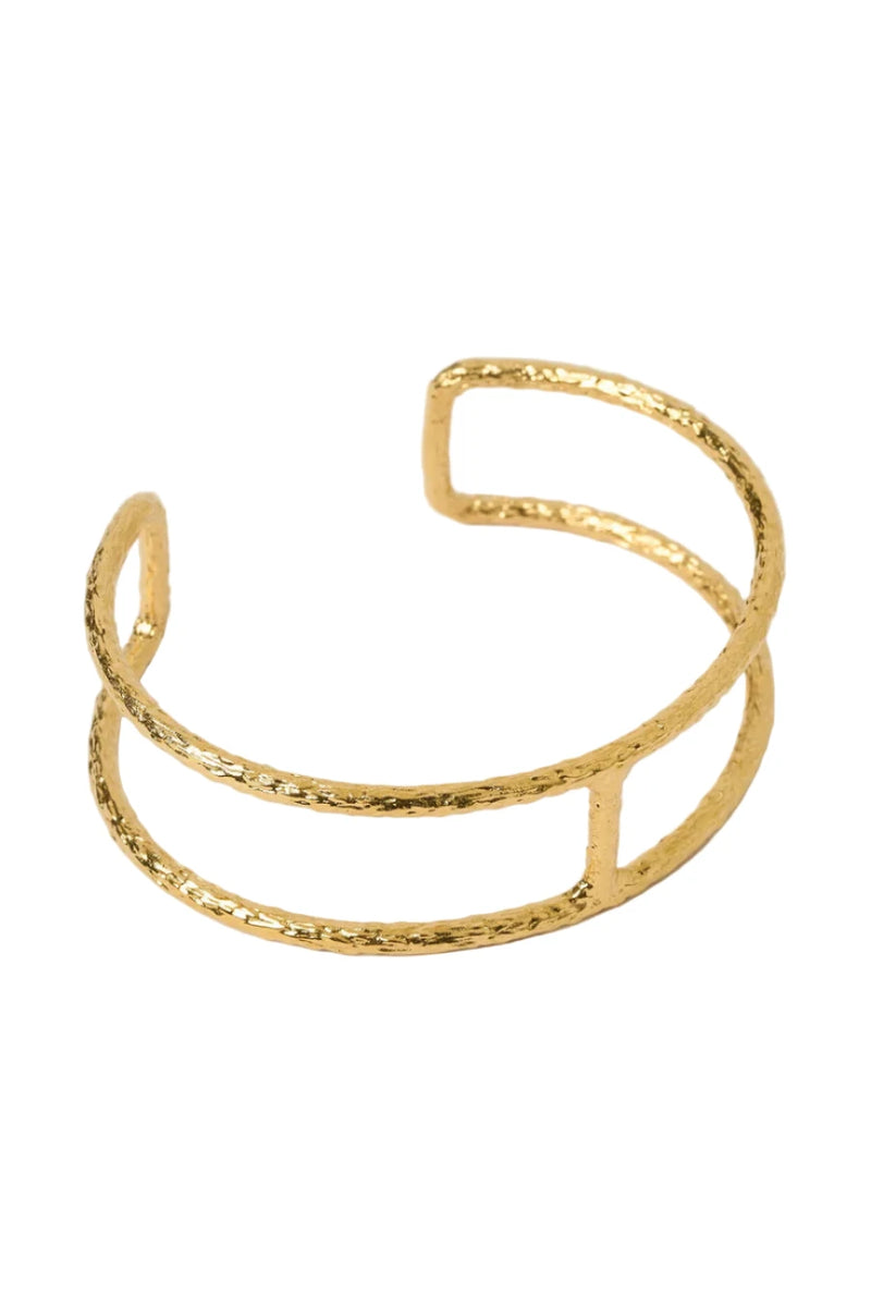Maya Gold Cuff Bracelet