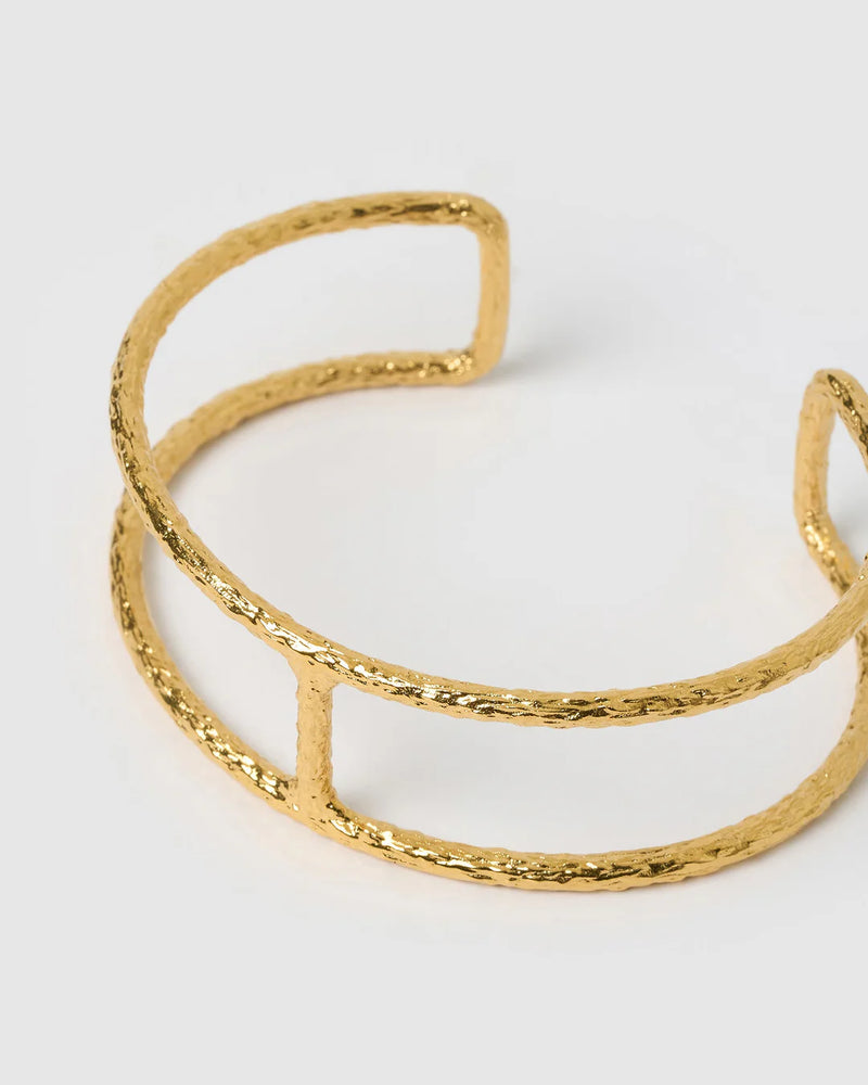 Maya Gold Cuff Bracelet