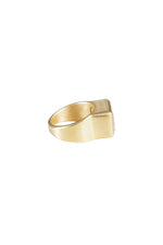 Crystal Cocktail Ring Gold
