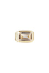 Crystal Cocktail Ring Gold