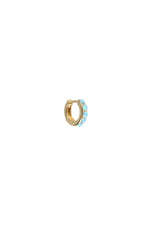 Blue Opal Crystal Huggies