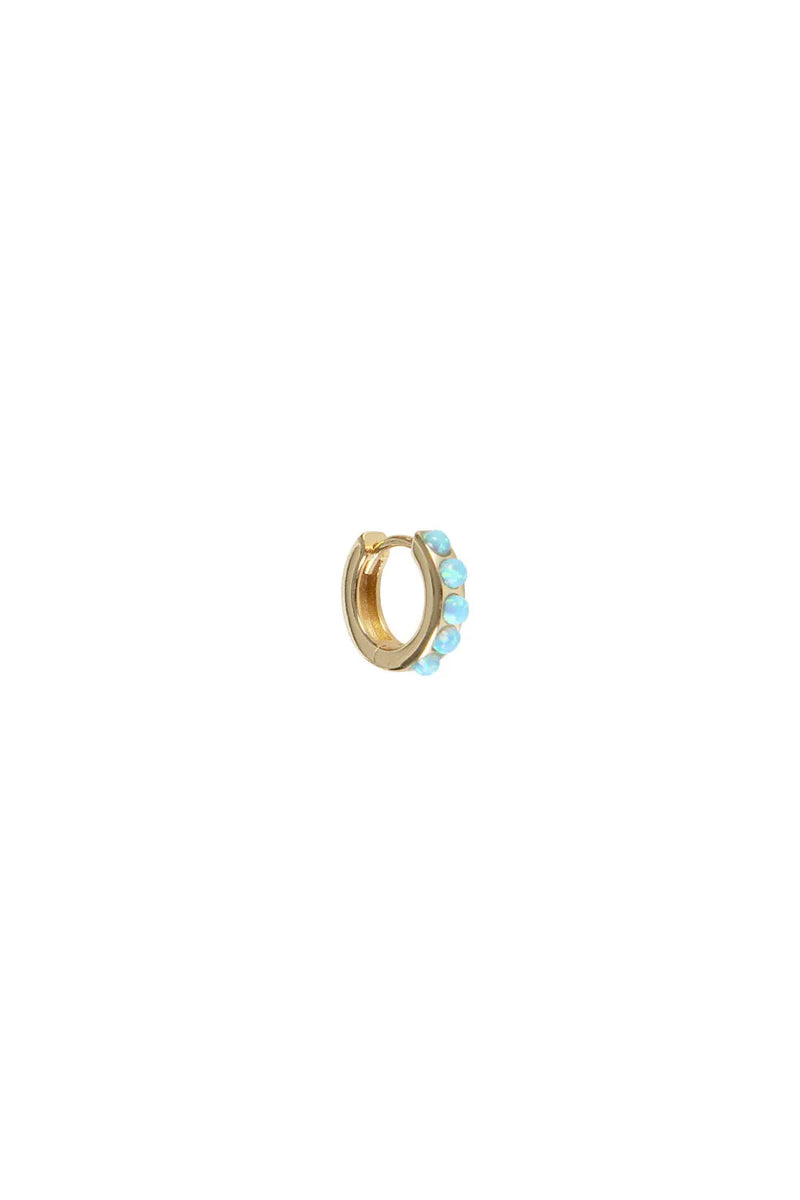 Blue Opal Crystal Huggies