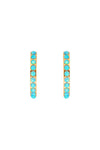 Blue Opal Crystal Maxi Hoops