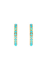 Blue Opal Crystal Maxi Hoops