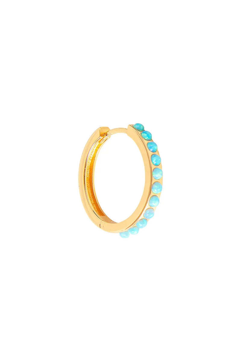 Blue Opal Crystal Maxi Hoops