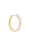 Crystal Baguette Maxi Hoops Gold