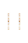 Crystal Baguette Maxi Hoops Gold