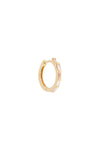 Crystal Baguette Midi Hoops Gold