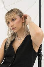 Juliet Earrings Crystal Silver