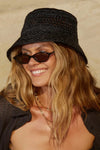 Camille Sun Hat Black