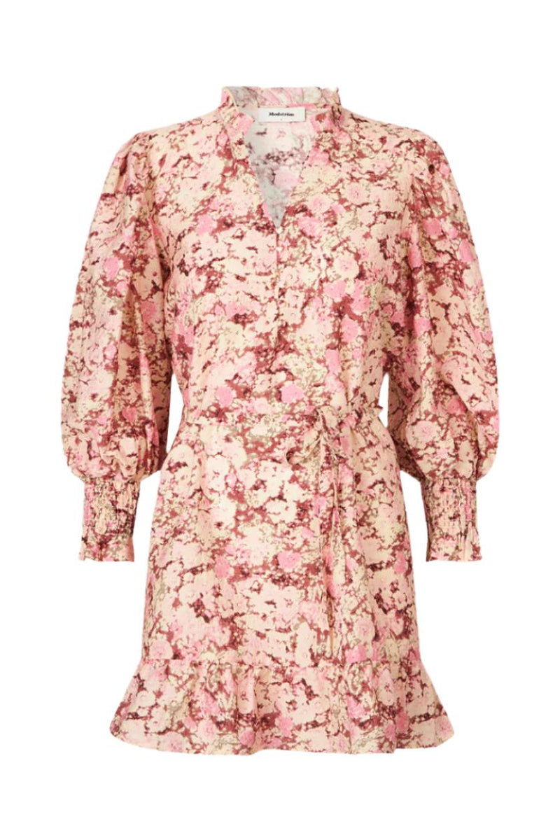 Melia Print LS Dress Pink Blossom
