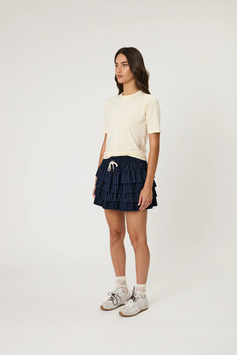 Rory Mini Skirt Midnight Stripe