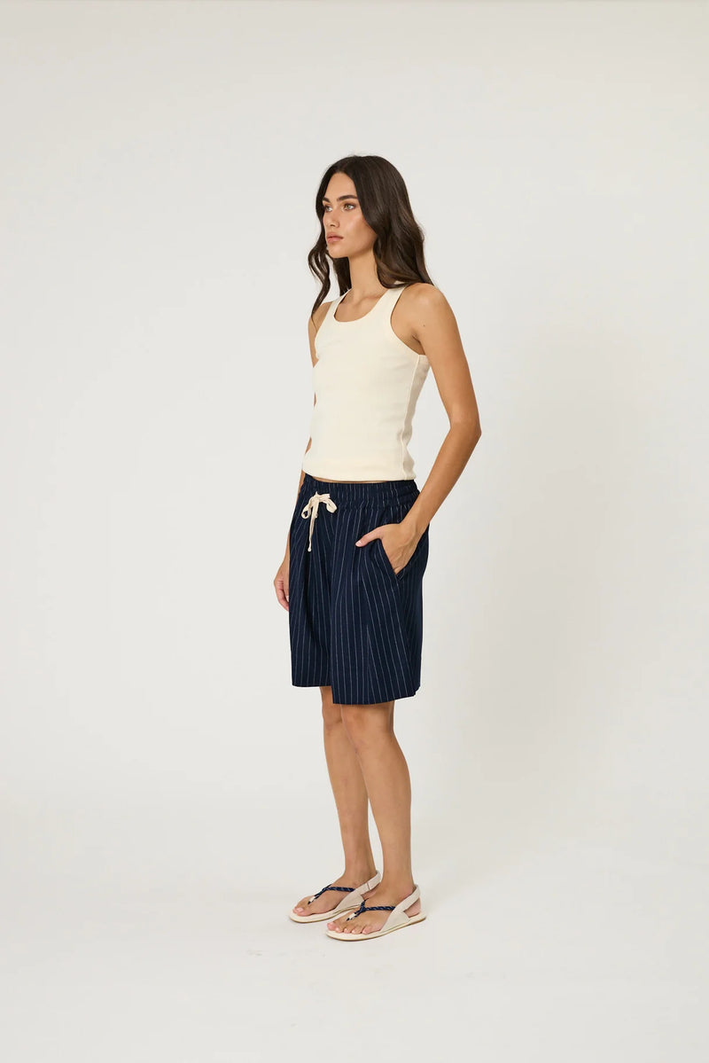 Rhodes Shorts Midnight Stripe