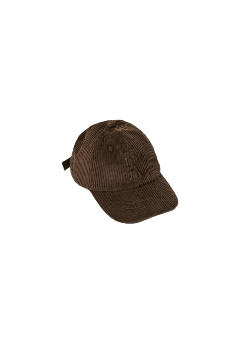 Brown cap on a white background