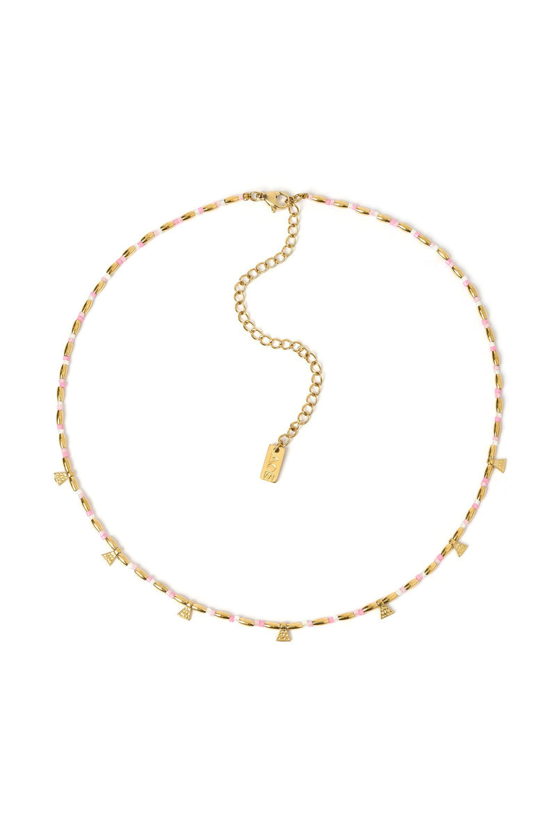 Natalia Gold Necklace Peony