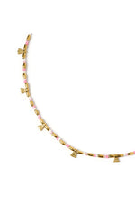 Natalia Gold Necklace Peony