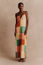 Nola Slip Dress Paisley Tile