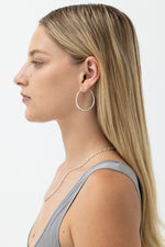 Momento Large Hoops Silver