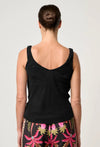 Delray Reversible Cupro Cami in Black