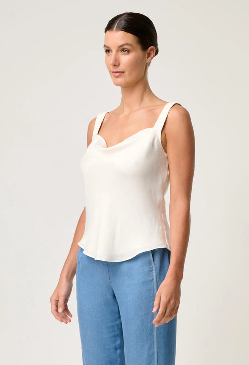 Delray Reversible Cupro Cami in Ivory