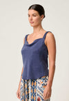 Delray Reversible Cupro Cami in Lapis