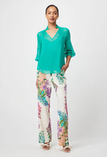 Lane Viscose Chiffon Blouse in Bay Green