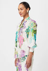 Swanson Embroidered Cotton Voile Shirt in Wisteria Alba