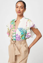 Tierra Linen Viscose Top in Wisteria Alba