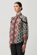 Astrid Cotton Silk Shirt in Country Tapestry