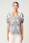 Calantha Cotton Silk Shirt in Golden Medina