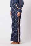 Getty Ponte Pants in Navy Check