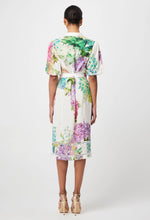 Carlyle Embroidered Linen Viscose Dress in Wisteria Alba