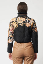 Empress Cupro Viscose Cropped Bomber Jacket