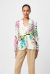 Bahia Stretch Linen Viscose Blazer in  Wisteria Alba