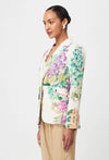 Bahia Stretch Linen Viscose Blazer in  Wisteria Alba