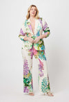 Bahia Stretch Linen Viscose Blazer in  Wisteria Alba