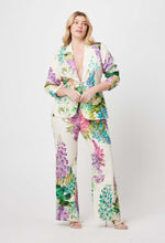 Bahia Stretch Linen Viscose Blazer in  Wisteria Alba