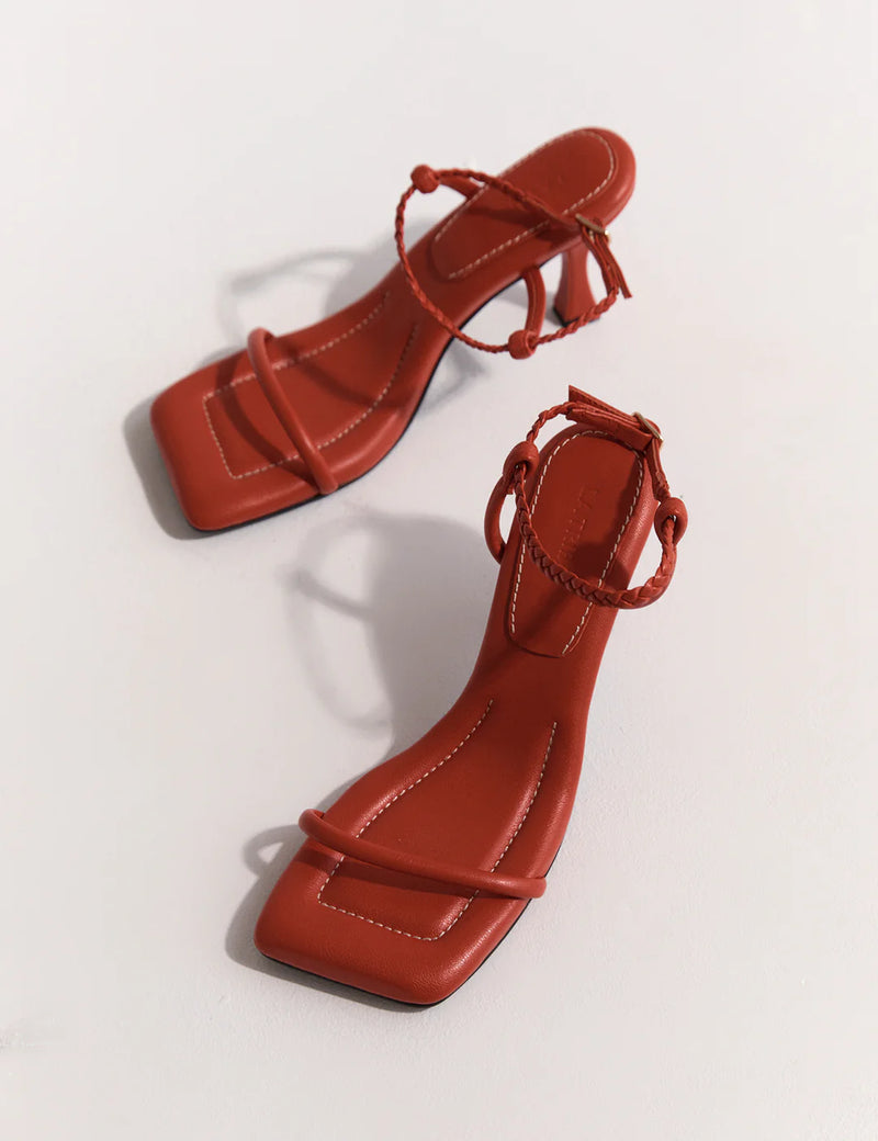 Padded Heel Spicy Red
