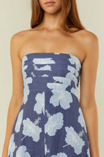 Primrose Dress Blue Hibiscus