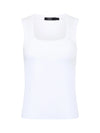 Low Scooped Rib Tank White