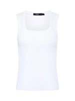 Low Scooped Rib Tank White