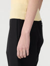Low Scooped Rib Tank Lemon Glaze