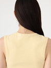 Low Scooped Rib Tank Lemon Glaze