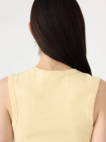 Low Scooped Rib Tank Lemon Glaze