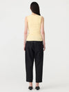 Low Scooped Rib Tank Lemon Glaze