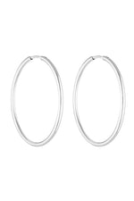 90's Hoops 40mm Silver